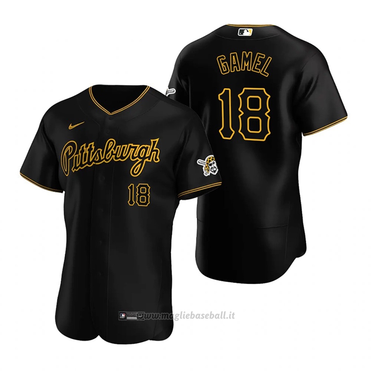 Maglia Baseball Uomo Pittsburgh Pirates Ben Gamel Alternato Autentico Nero
